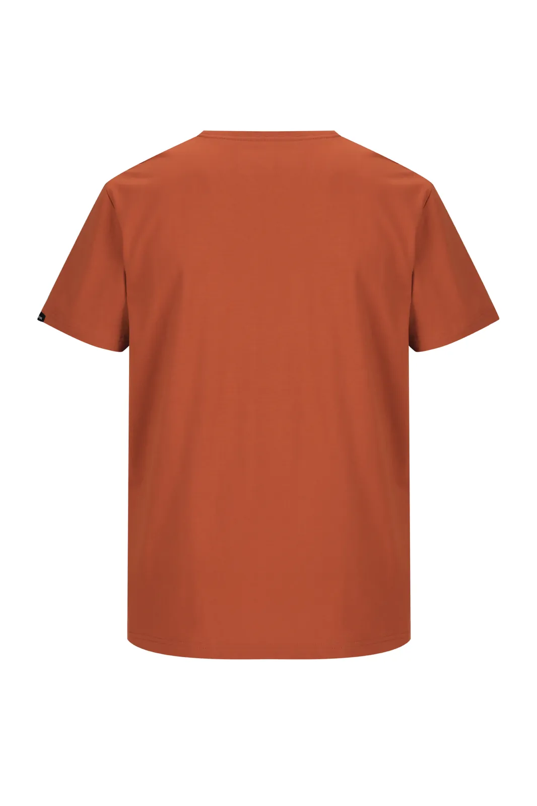Mack Mens Classic Cotton Crew Neck S/S Tee (MKSSTE001R6R) Intense Rust - Image 2