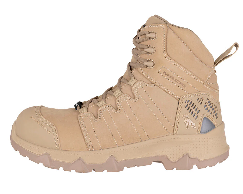 Mack Mens Octane 2.0 Zip Safety Boots (MKOCTAN2ZSNF) Sand - Image 2