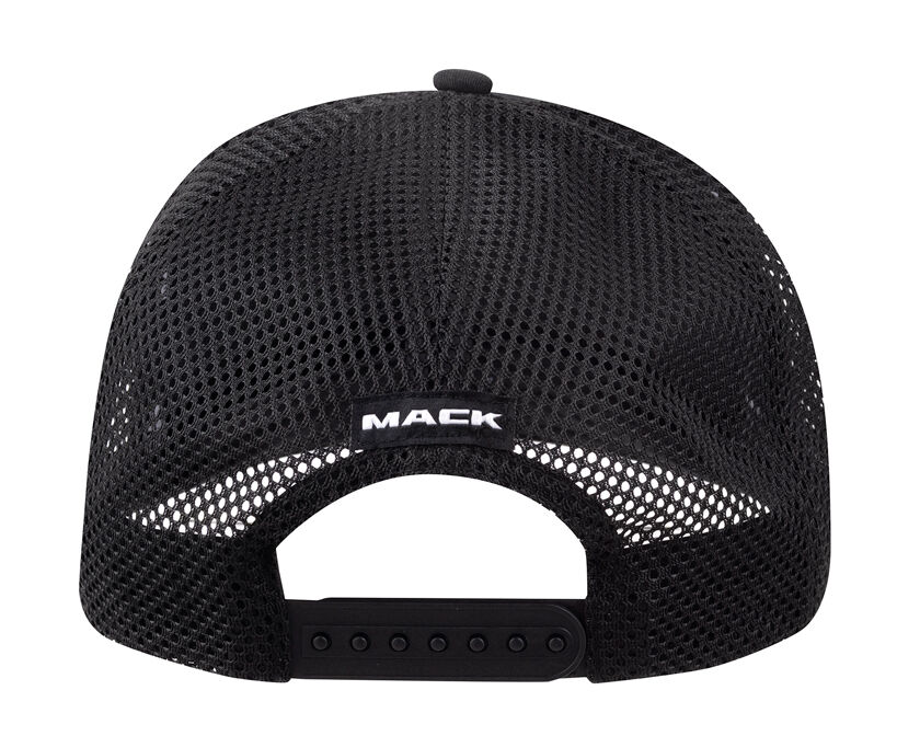 Mack Tonal Flat Brim Dart Trucker Cap (MKFBM2402BB0000) Black OSFM - Image 3