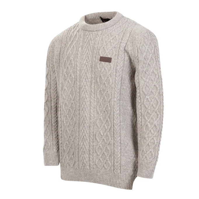 MKM Mens Highland Crew Sweater (MS1809) Natural