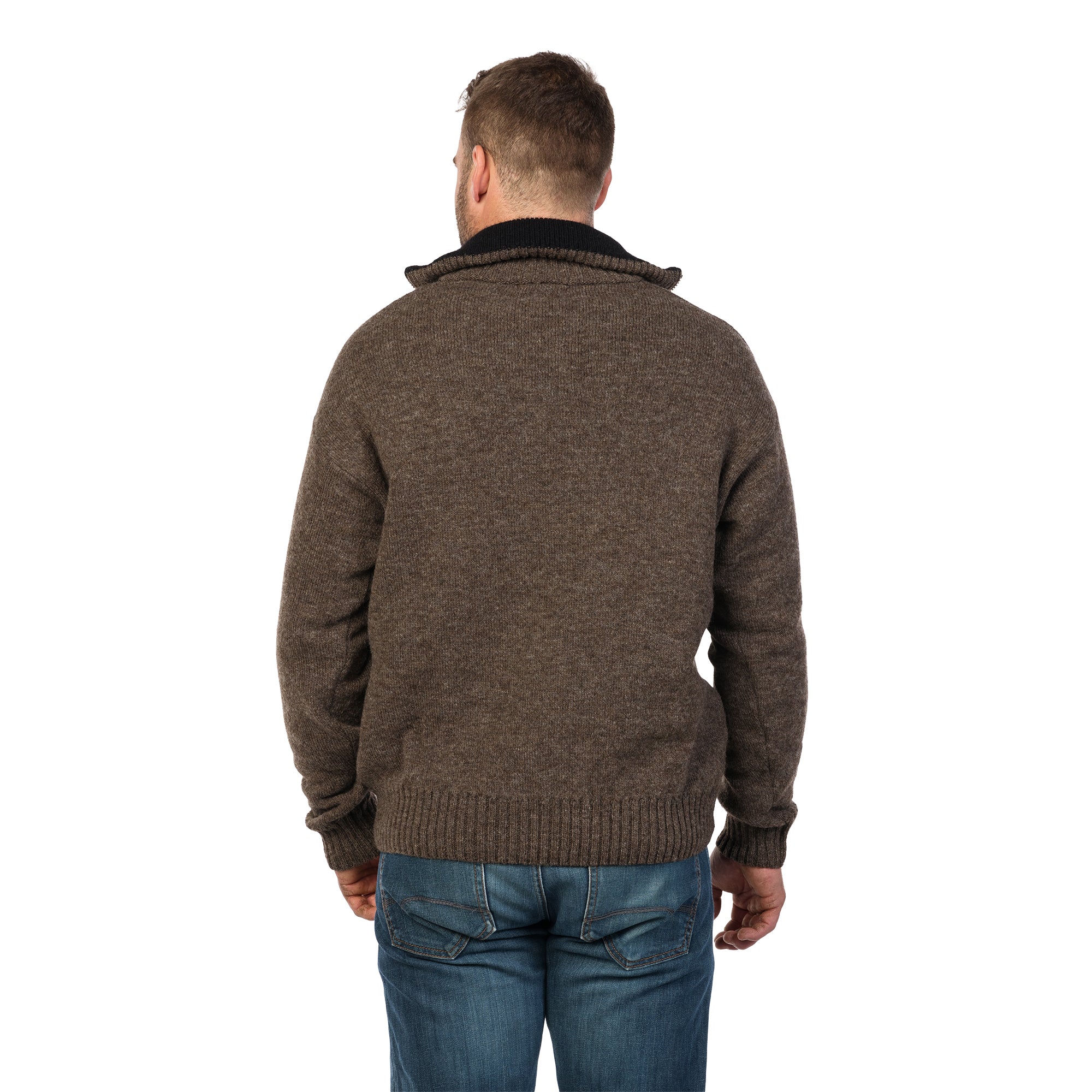 MKM Mens Tasman Sweater (MS1645) Natural Brown - Image 5