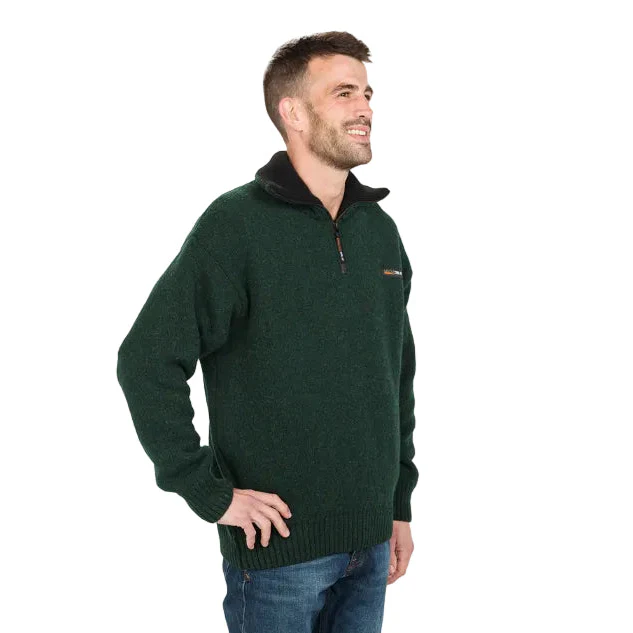 MKM Mens Tasman Sweater (MS1645 ) Racing Green - Image 2