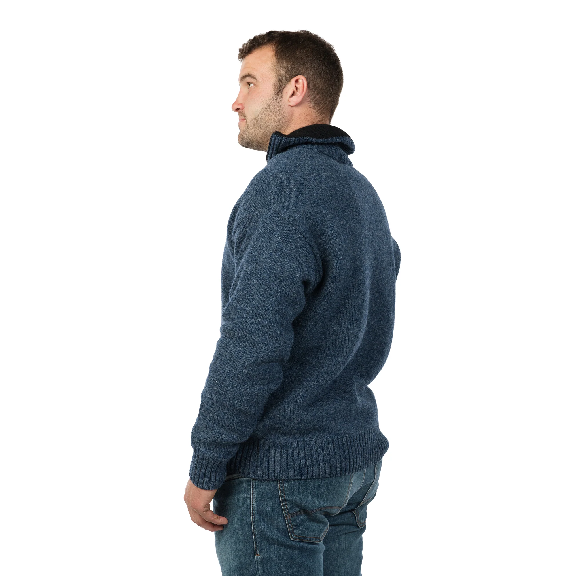 MKM Mens The Tasman Sweater (MS1645) Flint - Image 3