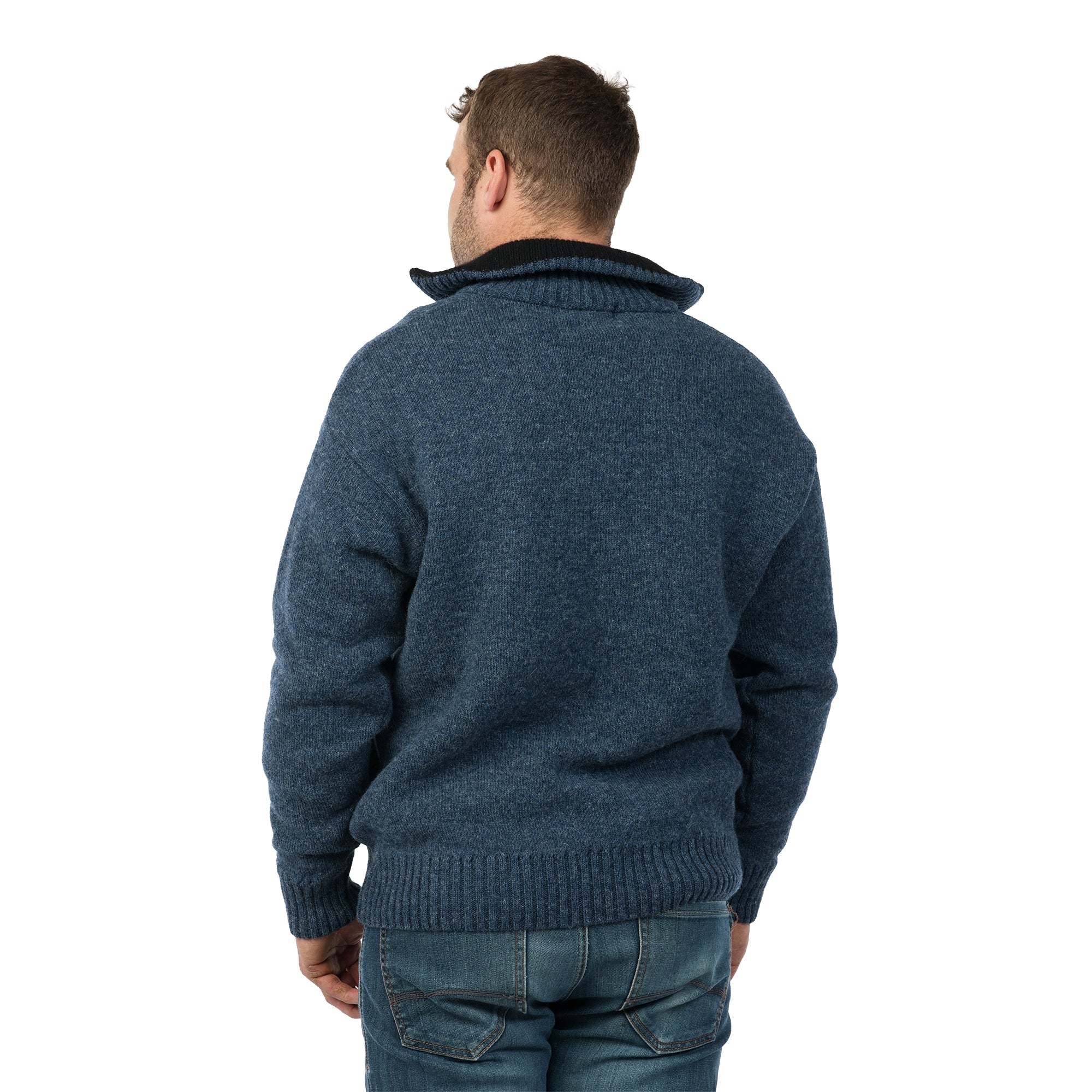 MKM Mens The Tasman Sweater (MS1645) Flint - Image 4