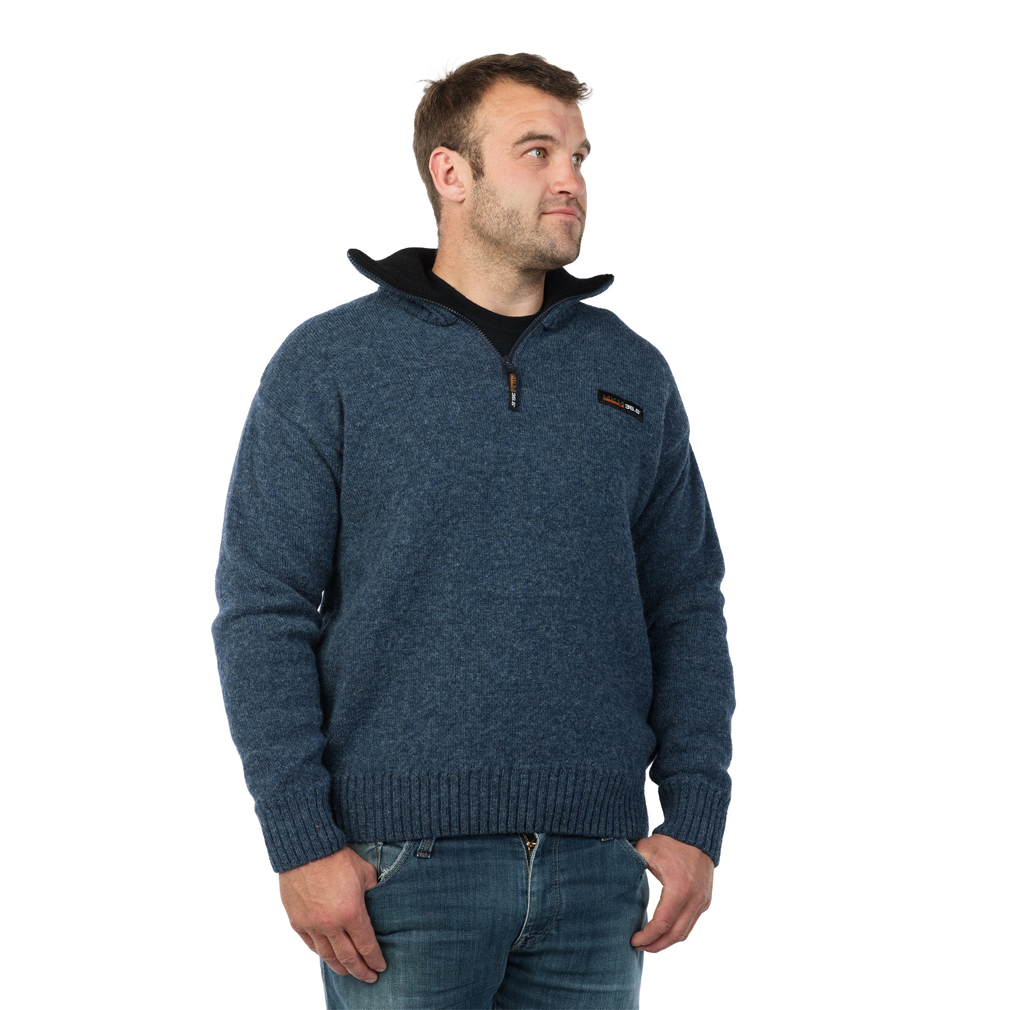 MKM Mens The Tasman Sweater (MS1645) Flint - Image 8
