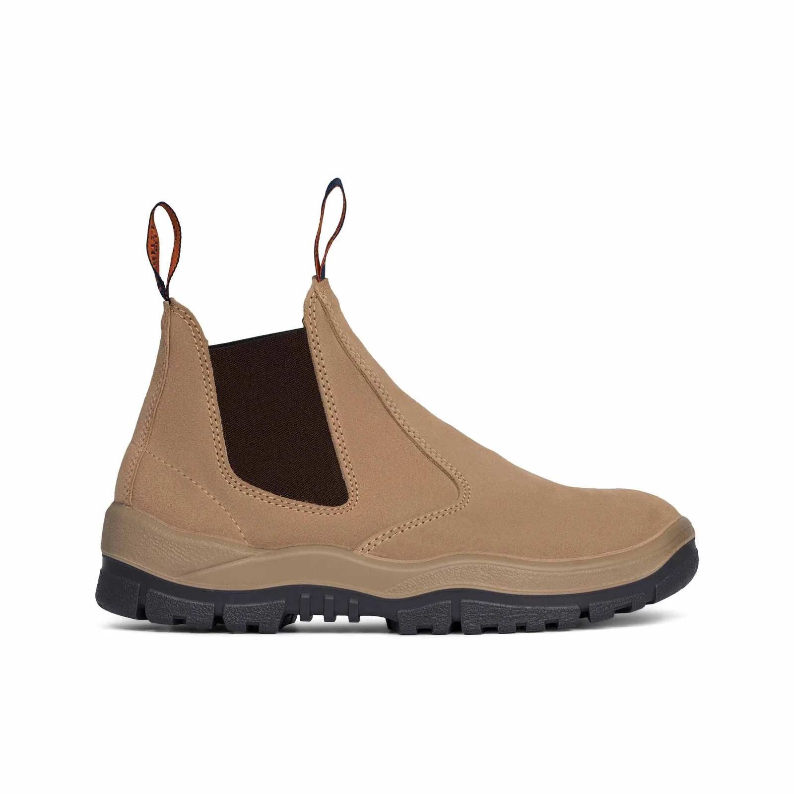 Mongrel Unisex Suede Non-Safety Elastic Sided Boots (916040) Wheat - Image 2