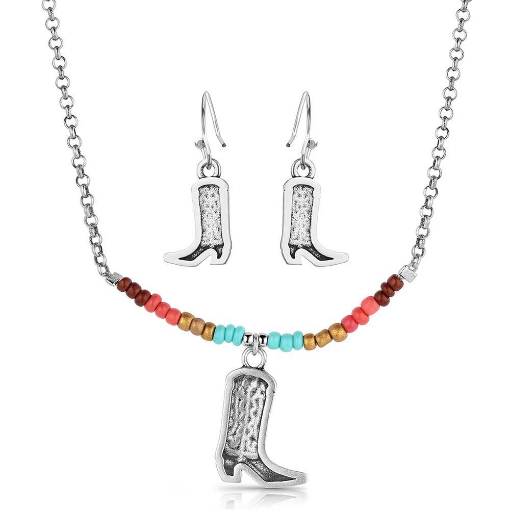 Montana Silversmiths Colourstruck Cowboy Boot Beaded Jewellery Set (JS5885) - Image 2