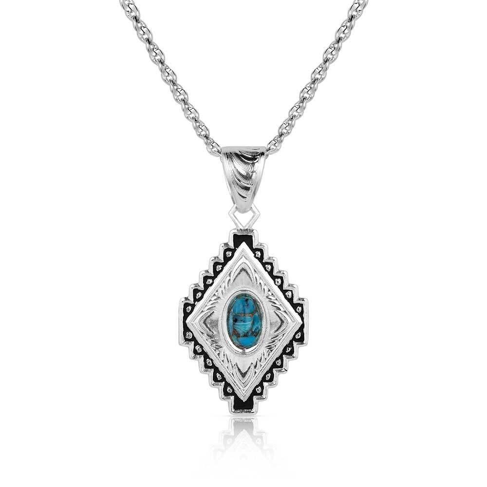 Montana Silversmiths Diamond of the West Turquoise Necklace (NC5661)