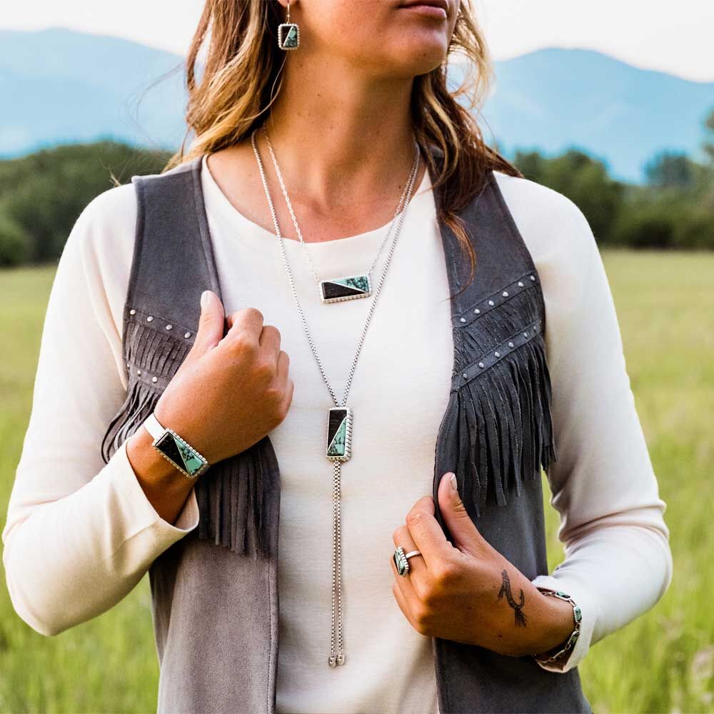 Montana Silversmiths Double Essence Bolo Necklace (NC6011) - Image 2
