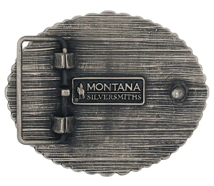 Montana Silversmiths Montana Western Attitude Buckle (A972S) Silver One Size - Image 2