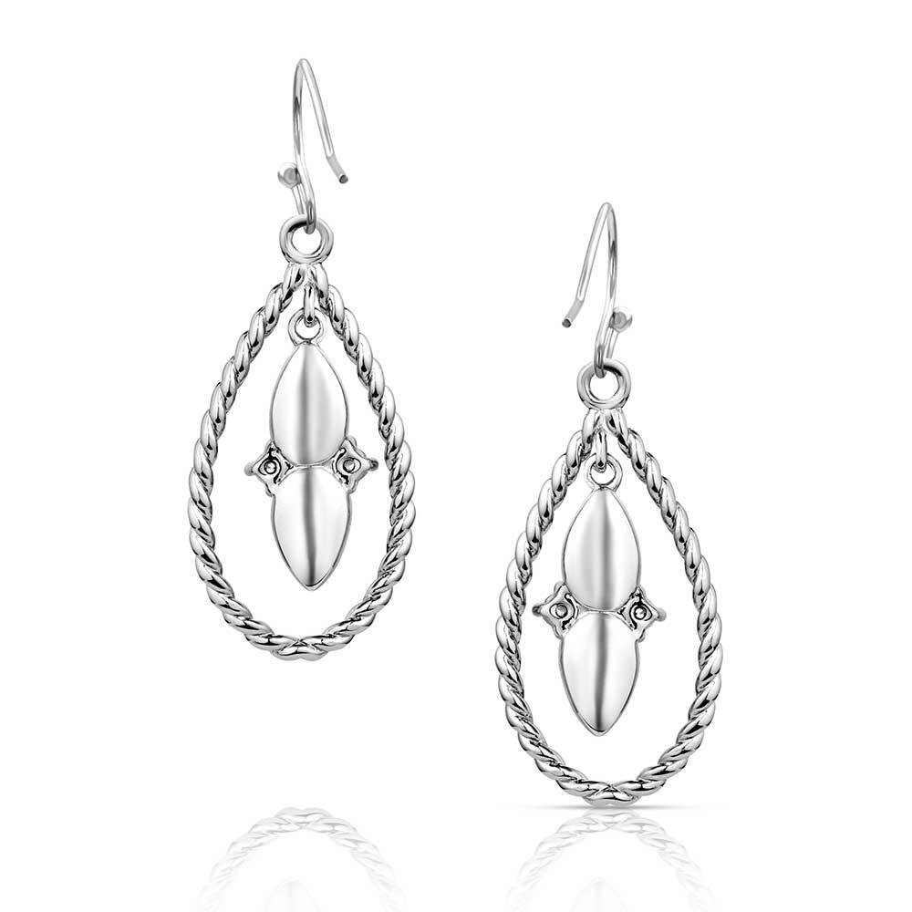Montana Silversmiths Moonlit Ocean Turquoise Earrings (ER5956) - Image 2