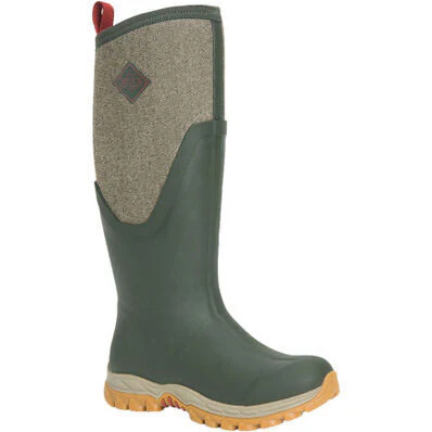 Muck Boots Womens Artic Sport II Tall Boots (MAS2T3TW) Dark Olive/Herringbone - Image 10