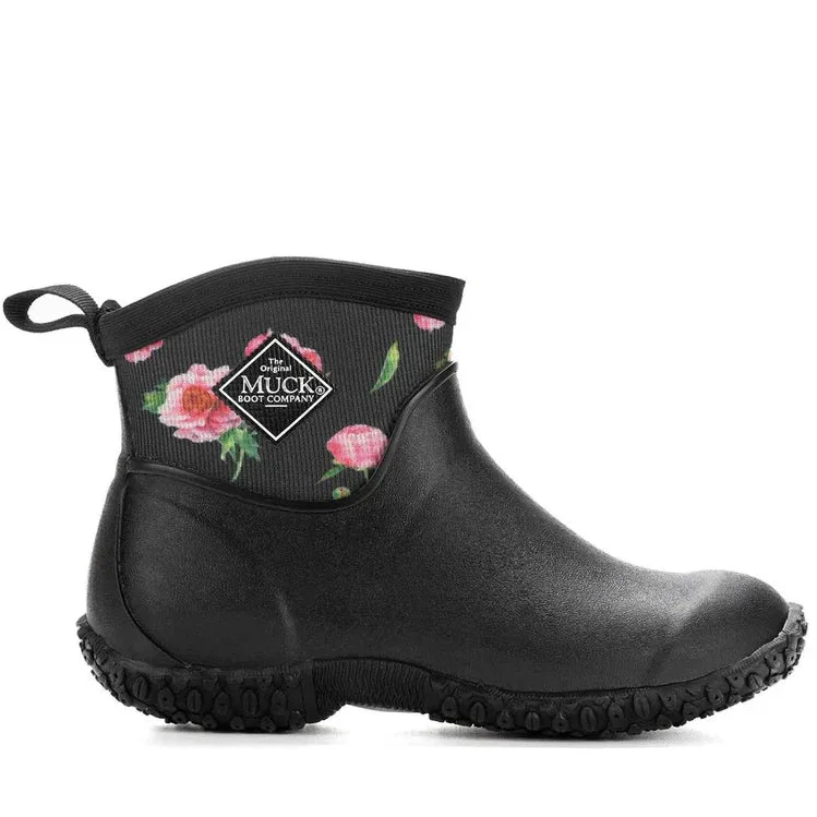 Muck Boots Womens Muckster II Ankle Boots (MM2AW1ROS) Black/Roses