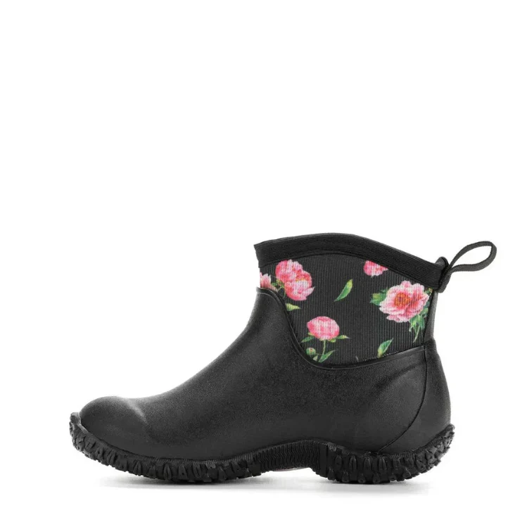 Muck Boots Womens Muckster II Ankle Boots (MM2AW1ROS) Black/Roses - Image 2
