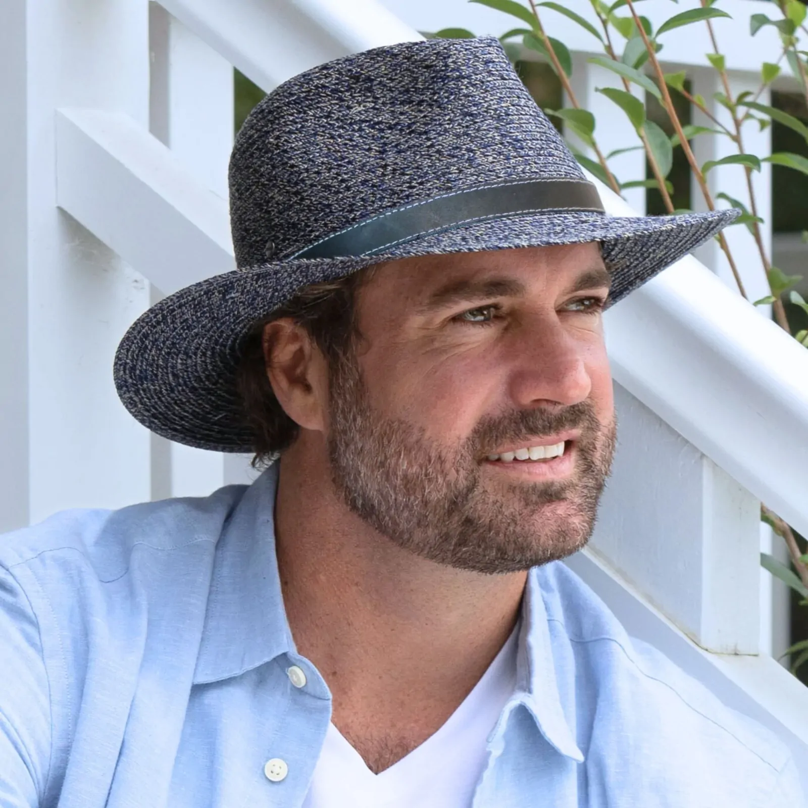 ooGee Stoney Creek Fedora (AP004) Mixed Navy - Image 5