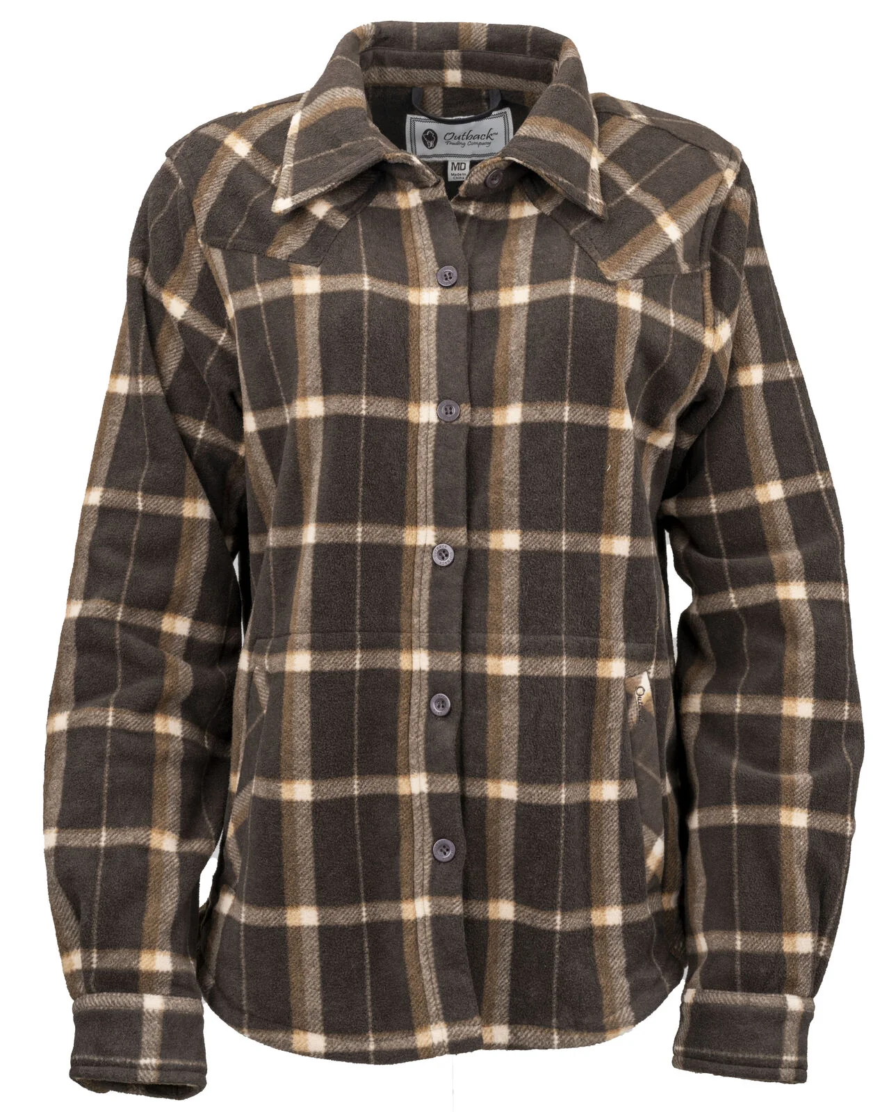 Outback Trading Womens Maine Big L/S Shirt (40292) Brown