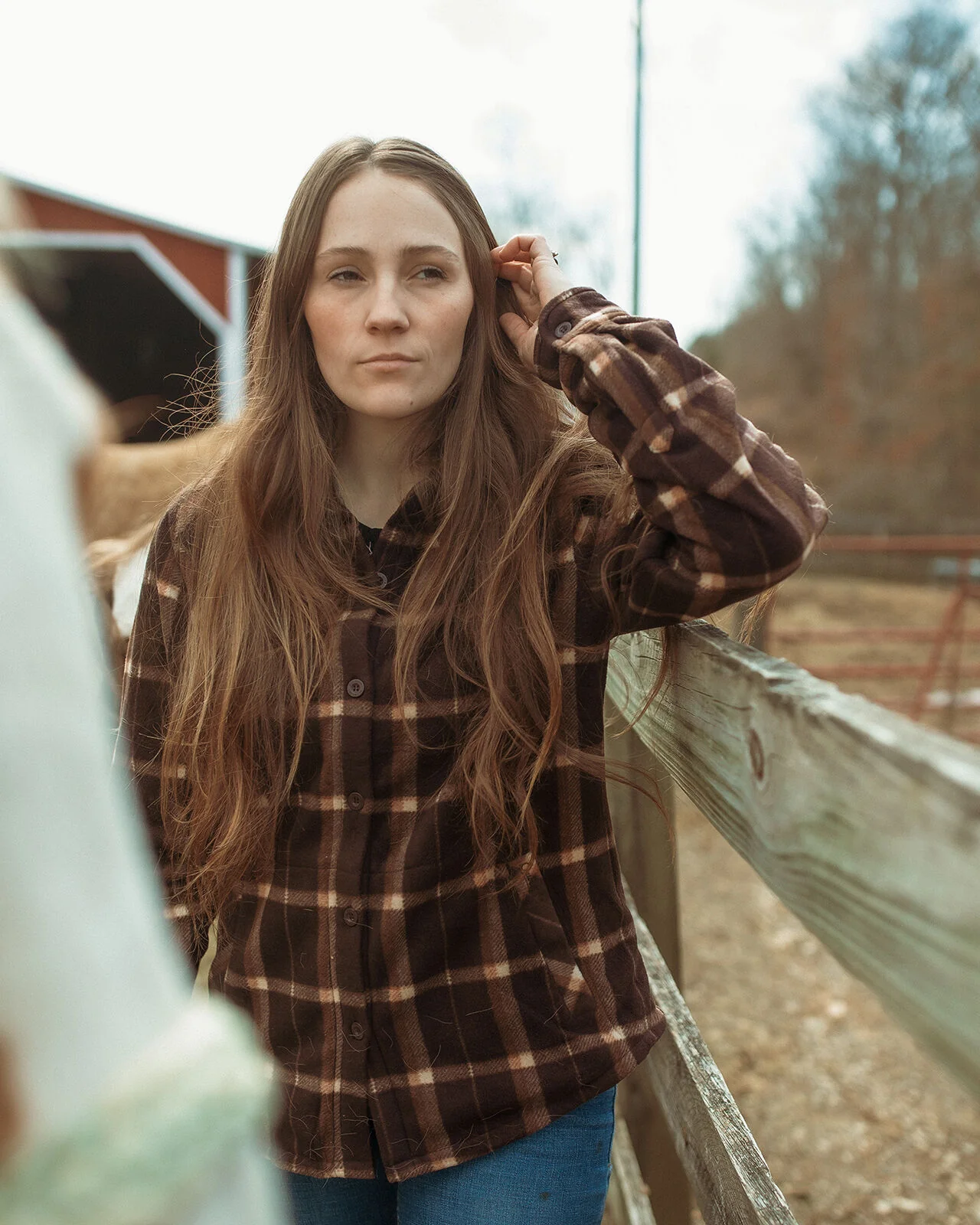 Outback Trading Womens Maine Big L/S Shirt (40292) Brown - Image 7