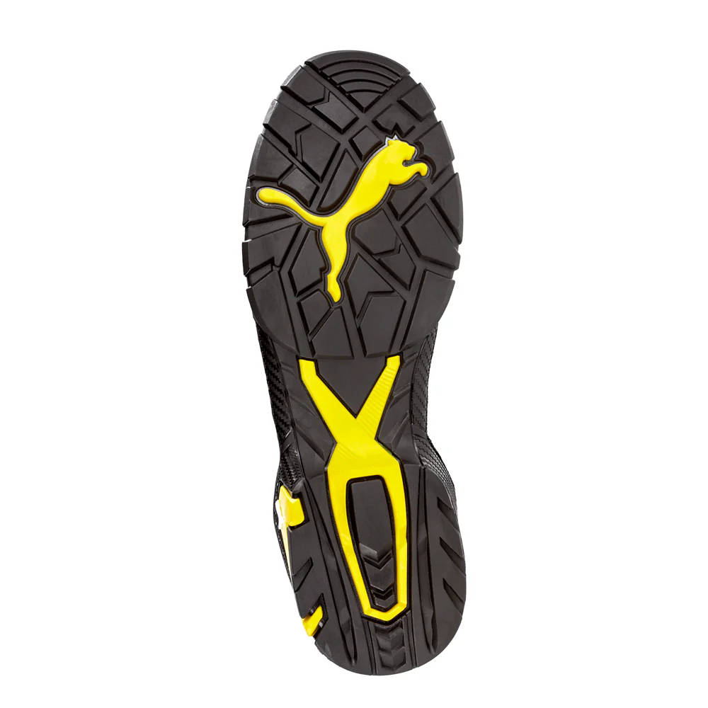 Puma Mens Amsterdam Safety Shoe (642717) Black/Yellow - Image 3