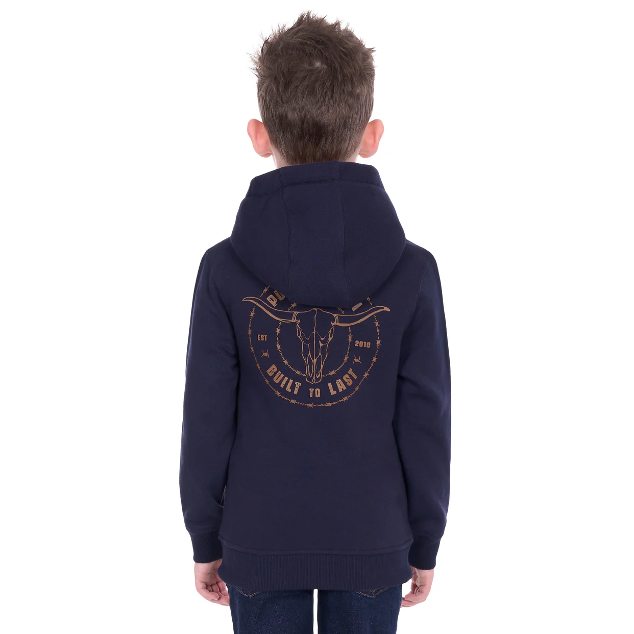Pure Western Boys Walker Hoodie (P6W3512178) Navy - Image 3