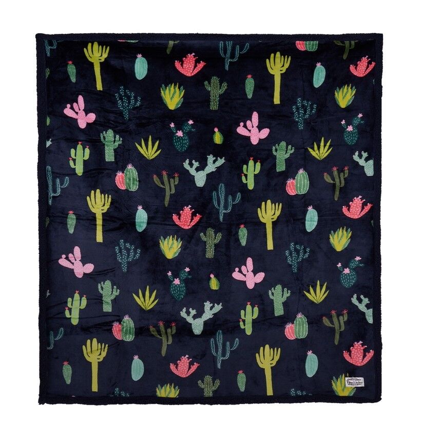 Pure Western Cactus Snuggle Rug (PCP2971RUG) Navy