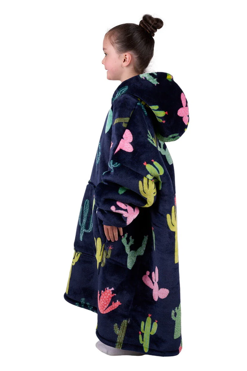 Pure Western Childrens Cactus Snuggle Hoodie (PCP7934SNU) Navy [SD] - Image 3