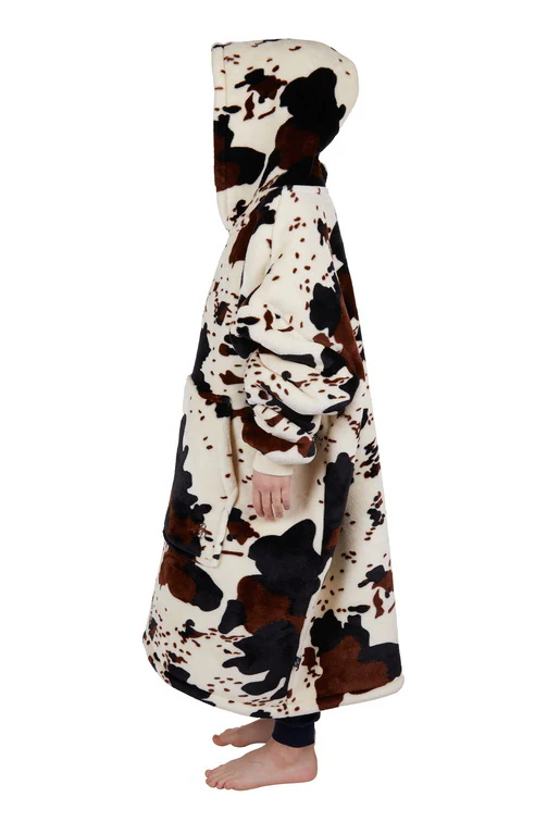 Pure Western Childrens Cow Print Snuggle Hoodie (PCP7920SNU) Multi One Size - Image 2