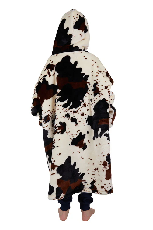 Pure Western Childrens Cow Print Snuggle Hoodie (PCP7920SNU) Multi One Size - Image 4