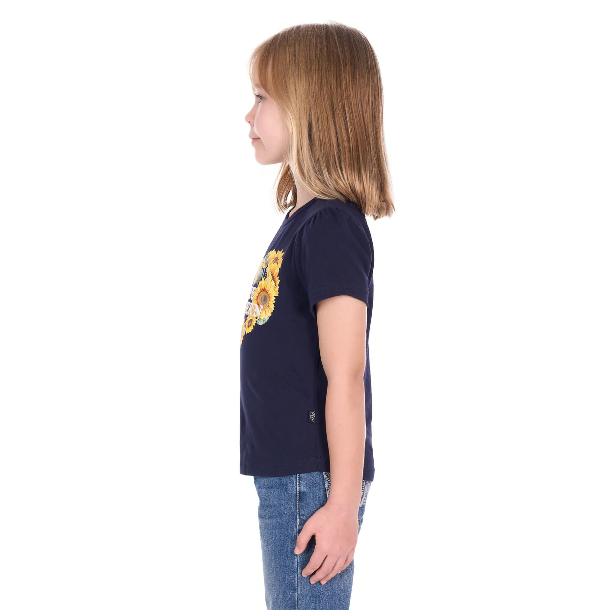 Pure Western Girls Marissa S/S Tee (P6W5500205) Navy - Image 3