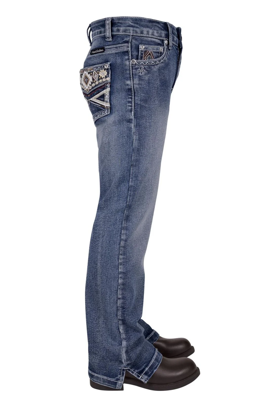 Pure Western Girls Rue Straight Fit Jeans (PCP5212037) Moonshine - Image 2