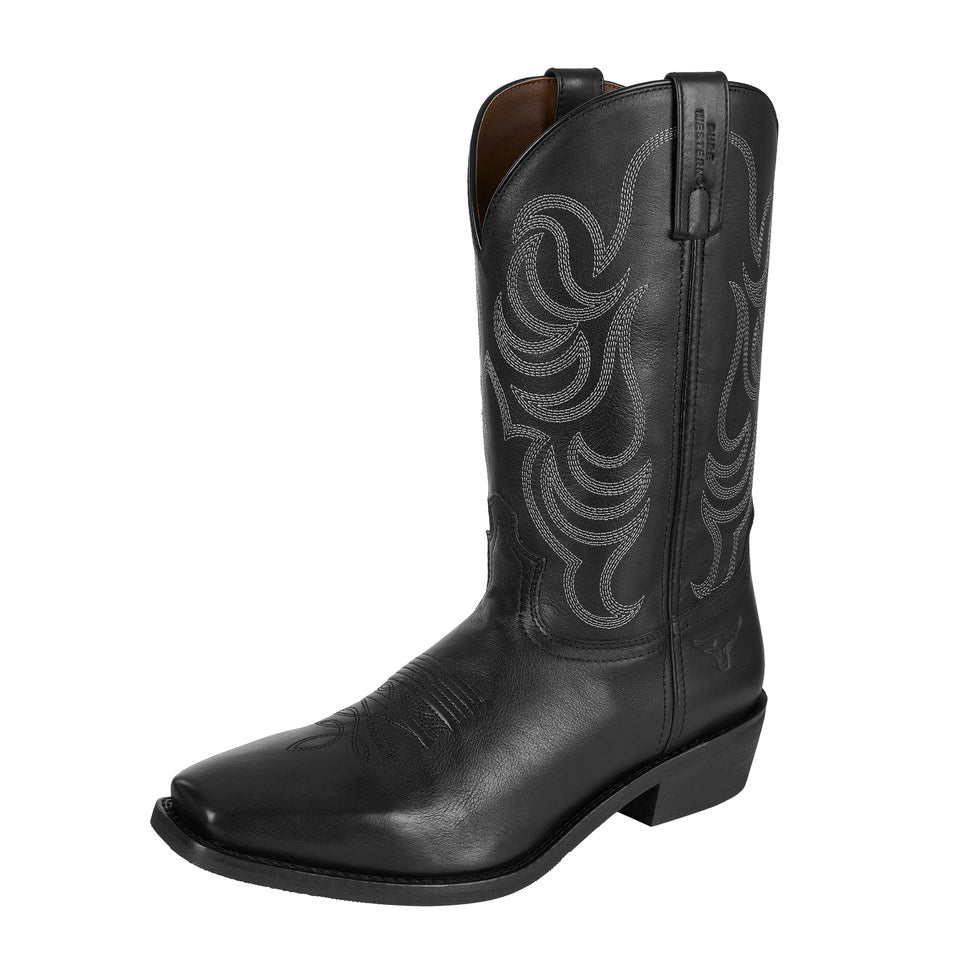 Pure Western Mens Dawson Western Boots (PCP18251) Black