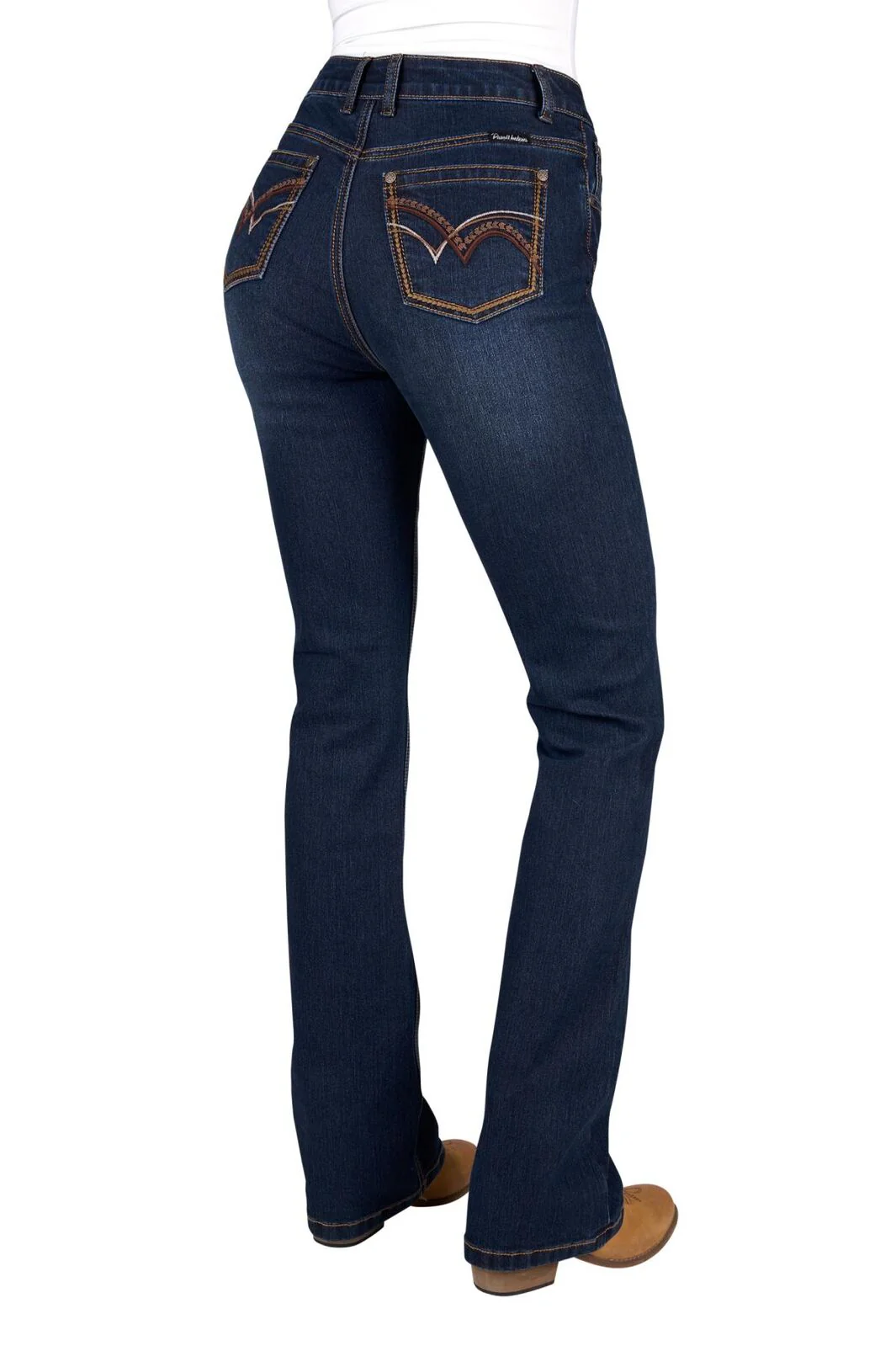 Pure Western Womens Sam High Rise Bootcut Jeans - 34 Leg (PCP2213035) Midnight - Image 4