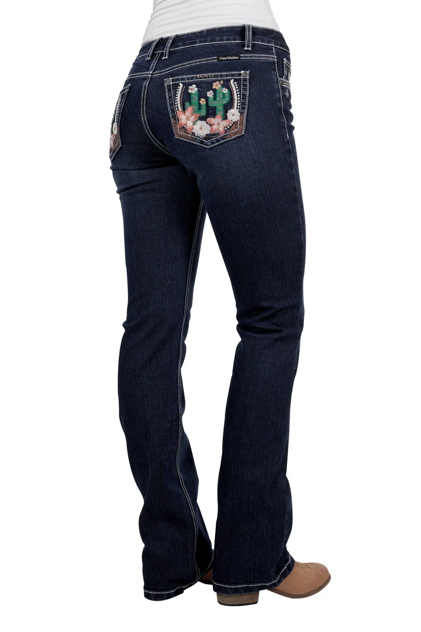 Pure Western Womens Zoe Bootcut Jeans - 34 Leg (PCP2208849) Midnight [AD]