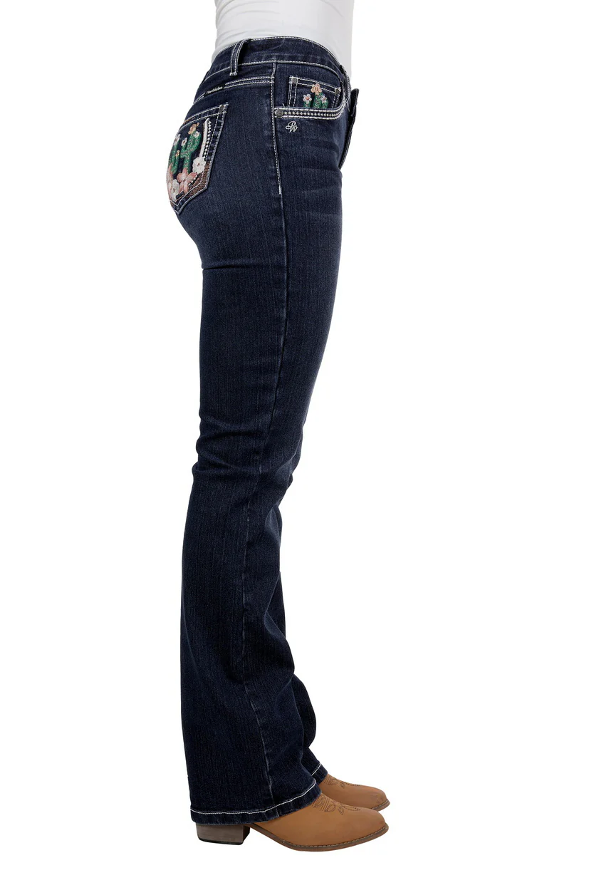 Pure Western Womens Zoe Bootcut Jeans - 34 Leg (PCP2208849) Midnight [AD] - Image 2