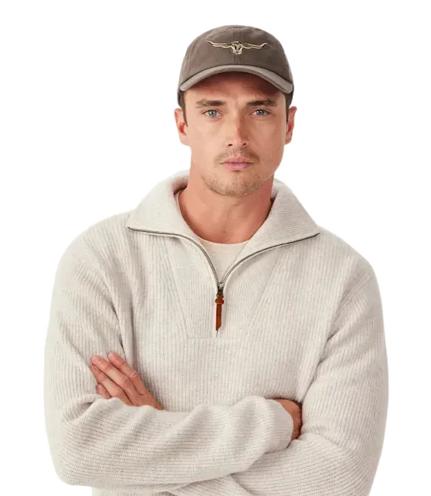 R.M.Williams Longhorn Twill Cap (ACX9OWI02) Silt - Image 6