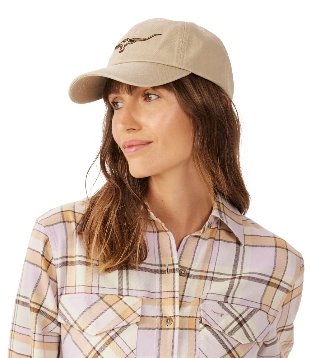 R.M.Williams Longhorn Twill Cap (ACX9OWI20) Ecru - Image 4