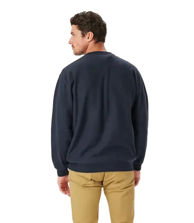 R.M.Williams Mens Bale Loopback Sweatshirt (KC400LJ02) Navy [SD] - Image 3