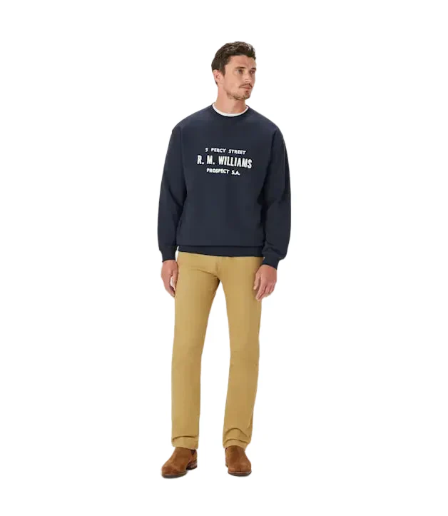 R.M.Williams Mens Bale Loopback Sweatshirt (KC400LJ02) Navy [SD] - Image 4