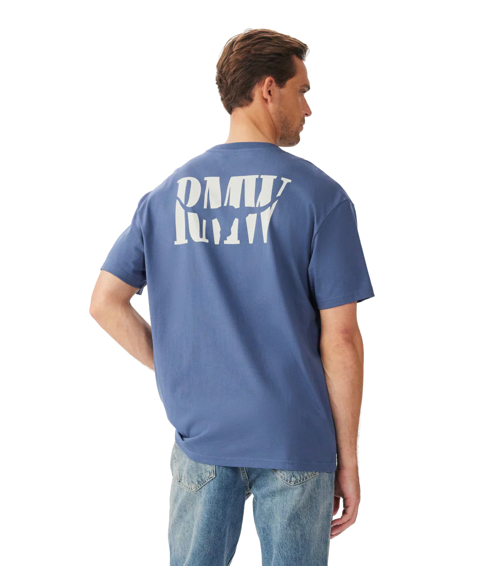 R.M.Williams Mens Branded S/S Tee (KDU10JE01) Blue - Image 2