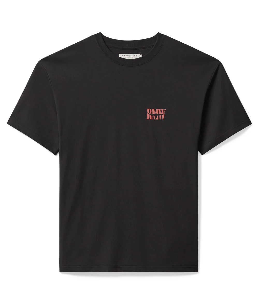 R.M.Williams Mens Branded S/S Tee (KDU10JE02) Black - Image 4