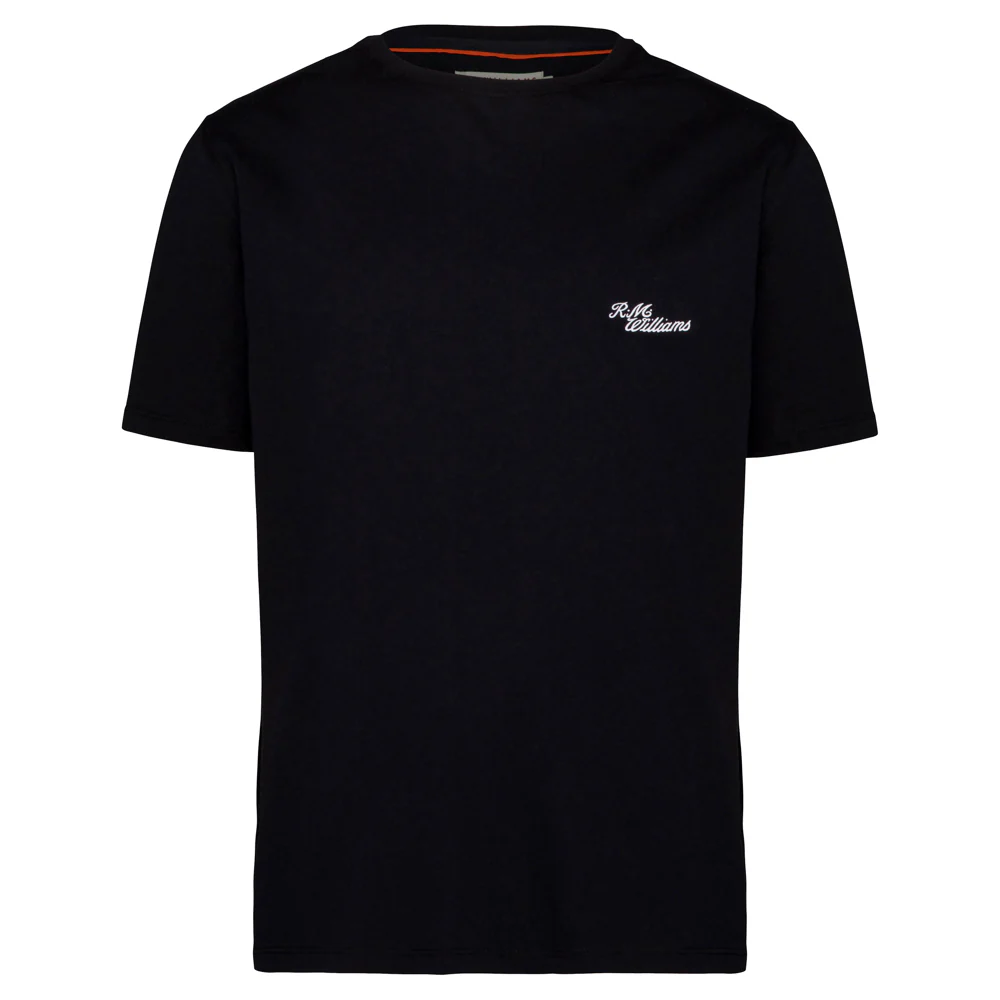 R.M.Williams Mens Byron T Shirt (KD210JEP201) Black/White - Image 7
