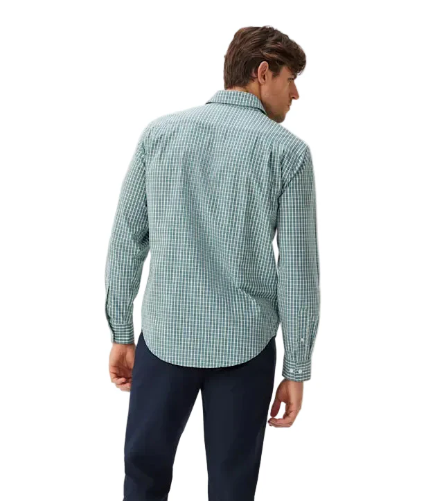 R.M.Williams Mens Classic L/S Shirt (SH201PLS601) Green Blue - Image 3