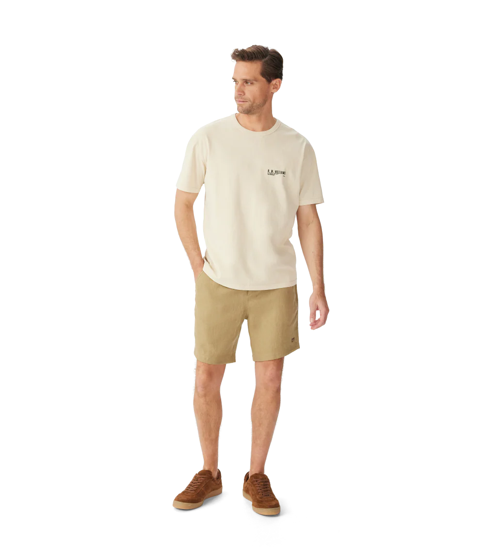 R.M.Williams Mens Flinders S/S Tee (KDU11JE01) Sand - Image 3