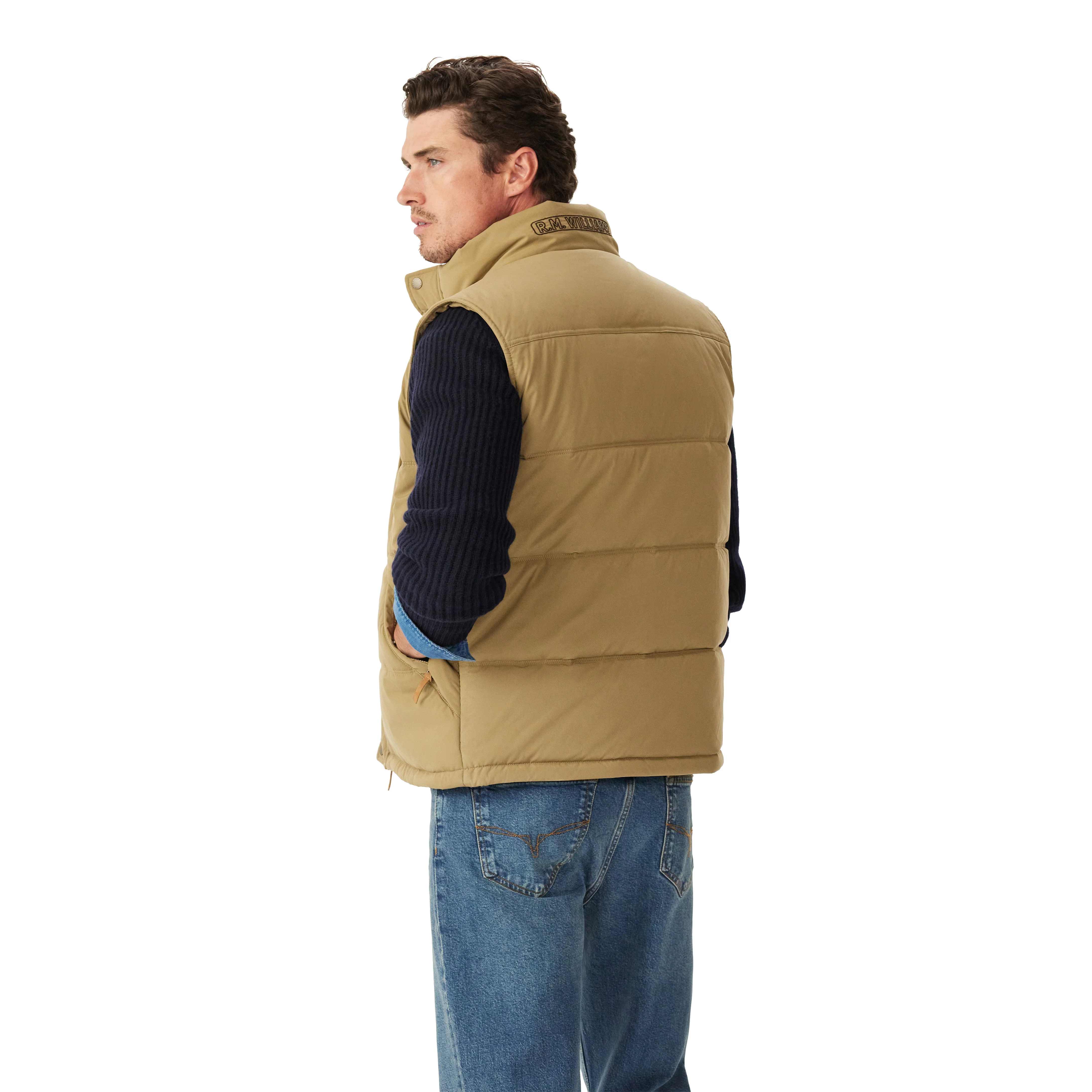 R.M.Williams Mens Kalkite Padded Vest (JV237NN01) Tan - Image 2