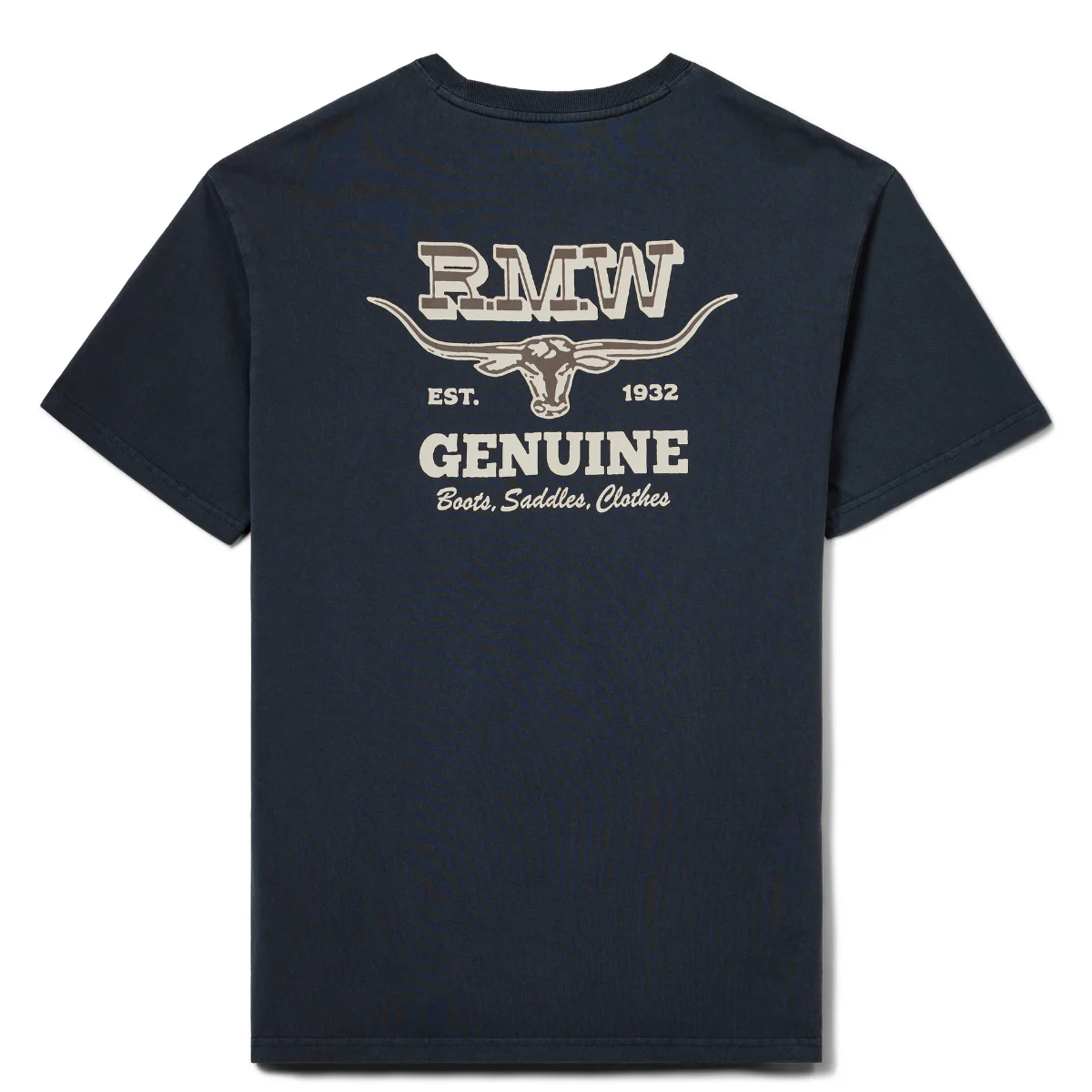 R.M.Williams Mens Louth S/S Tee (KDU10JE05) Vintage Black - Image 4