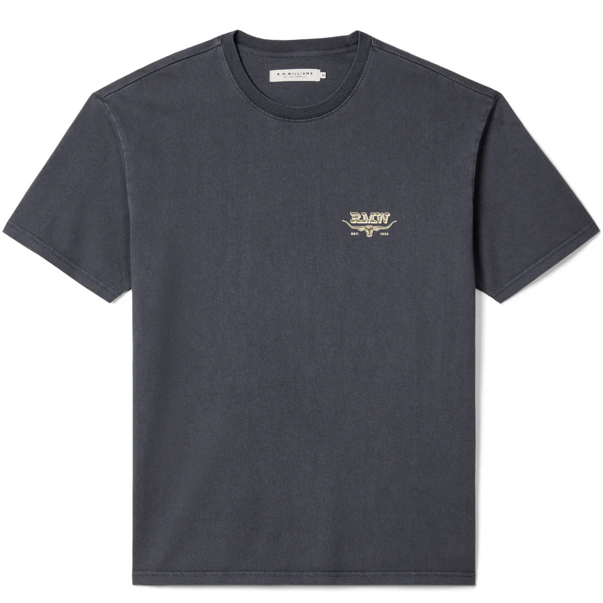 R.M.Williams Mens Louth S/S Tee (KDU10JE05) Vintage Black - Image 5