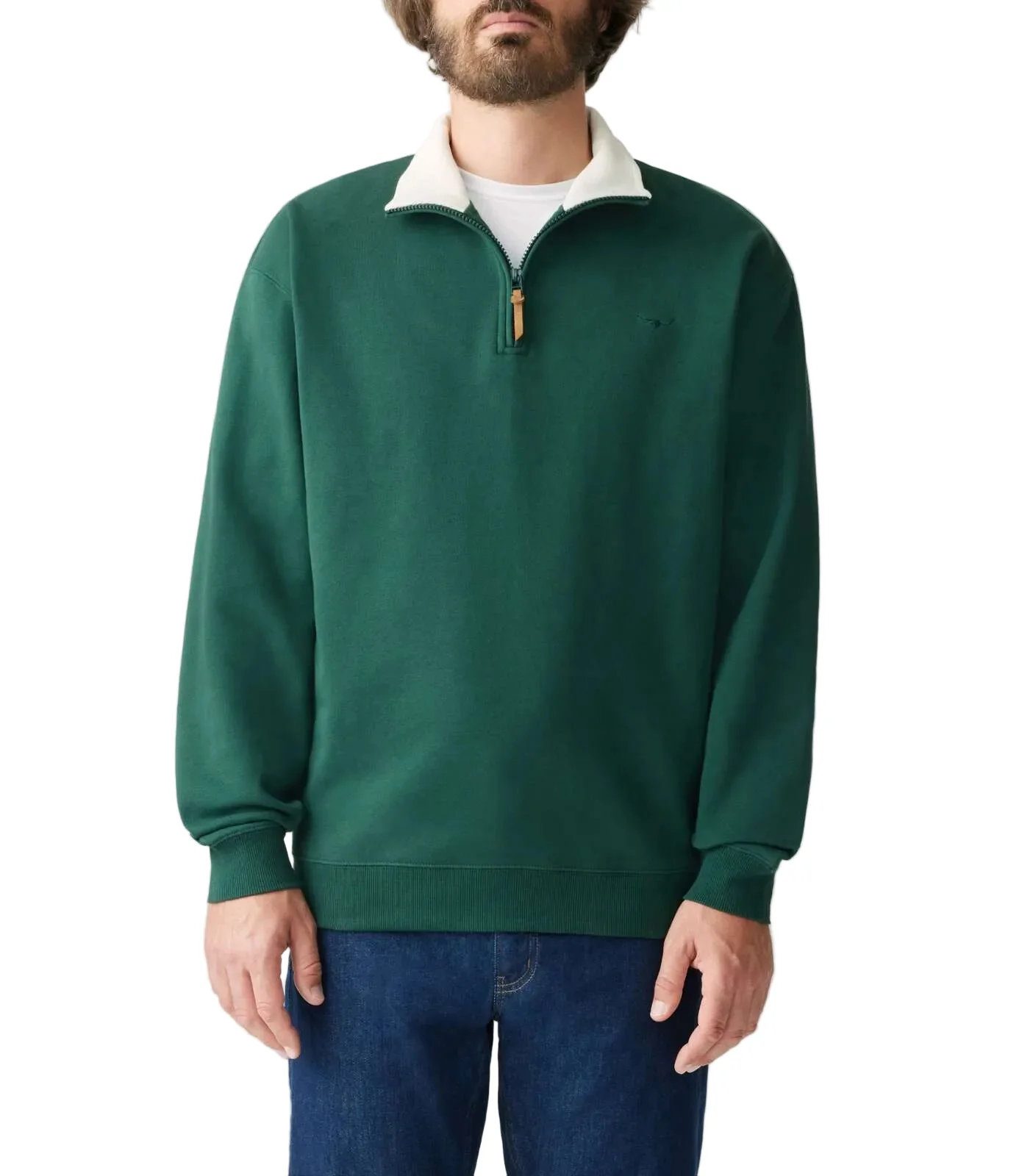 R.M.Williams Mens Mulyungarie Sweatshirt (KZ400LJNL01) Bottle Green