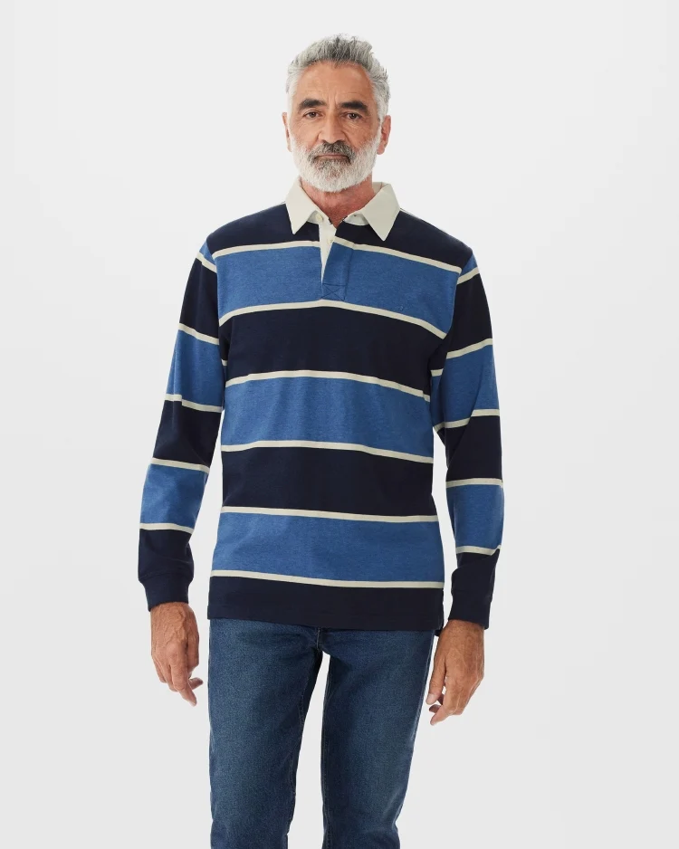 R.M.Williams Mens Tweedale Rugby (KR200JSFW01) Blue Navy White [SD] - Image 4
