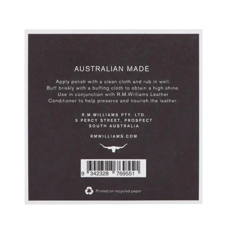R.M.Williams Stockman's Boot Polish (CC244BP0201) 70ml Black - Image 4