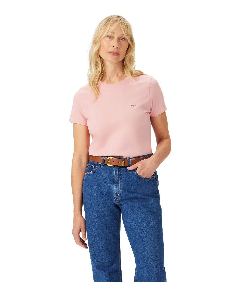 R.M.Williams Womens Piccadilly S/S Tee (KD810JE64) Pink - Image 2