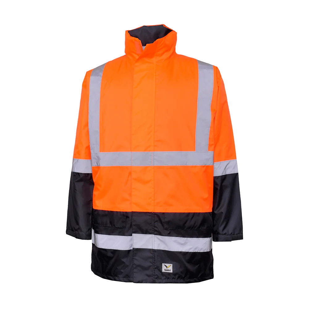Rainbird Mens Hi Vis Assist Jacket (8466) Orange/Navy [GD] - Image 4